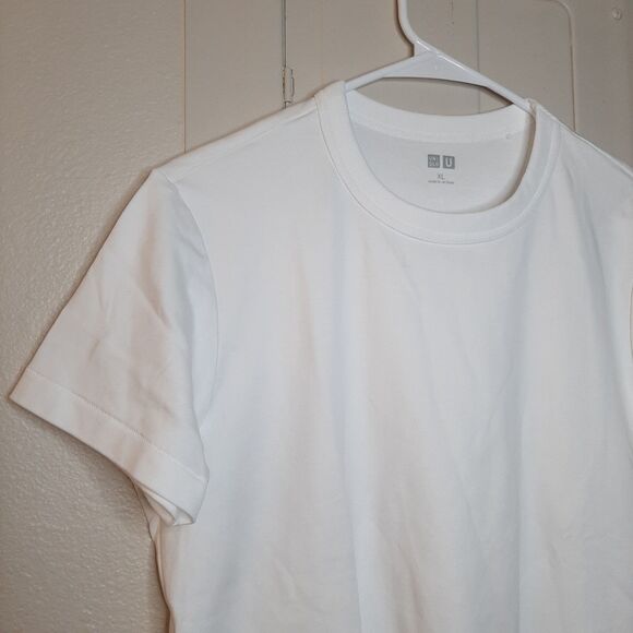 NWOT Uniqlo T Shirt White Women Size XL Crew Neck Short Sleeve 100% Cotton - Picture 6 of 10